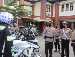 Polres Kudus Laksanakan Apel Gelar Pasukan Operasi Patuh Candi 2022