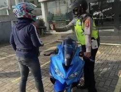 Viral Motor Ninja di Tilang Polisi di depan Dealer, Ini Faktanya
